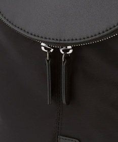 Y'SACCS 【CORDURA×リサイクルレザー】ラウンドフラップミニリュック