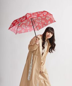 MOONBAT 【超撥水】フロータス (FLO(A)TUS) 折りたたみ傘 ストライプフラワー 耐風