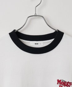 WEGO モチーフ刺繍リンガーT