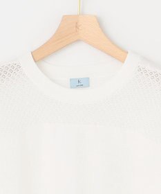 組曲 【WEB限定】メッシュ切り替えドルマン ニット