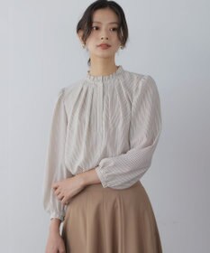 組曲 S ライトデシンフリル襟 ブラウス