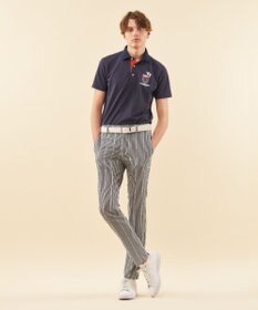 23区GOLF 【MEN】【撥水】ロゴストライプパンツ