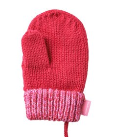 MIKI HOUSE HOT BISCUITS 【1-5歳】 編みモチーフ付き ミトン（手袋）