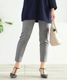 Tiaclasse 【安田美沙子さん着用・洗える】T/R両面起毛ストレッチパンツ