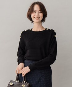 自由区 【洗える】ウールミックス フレンチマリン風ニット