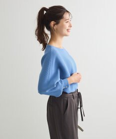 Green Parks もちやわ袖釦ドルマンニットプルオーバー