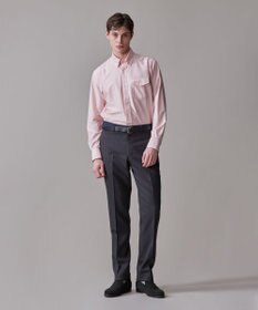 J.PRESS MEN 【Peppin Merino Comfort】【ウォッシャブル可 / 折り目加工】バーズアイ スラックス / ノータック