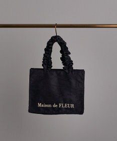 Maison de FLEUR レースフリルハンドルスクエアトートＳバッグ