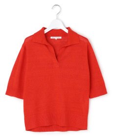 23区 【先行予約】ピュアリネン スキッパー ポロニット