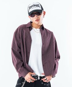 WEGO 【ユニセックス着用ITEM/MLサイズ展開】クロップドシャツ(LS)