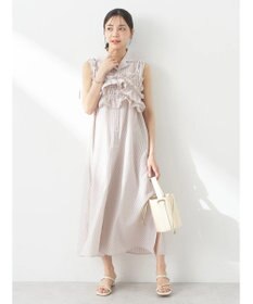 earth music&ecology ＳＥＴ２点シャーリングビスチェ×シャツワンピース