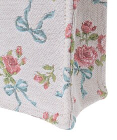 Maison de FLEUR ローズリボン柄ゴブランスクエアトートSバッグ