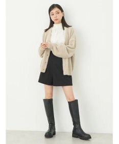 earth music&ecology ミニシャギーＶネックカーディガン