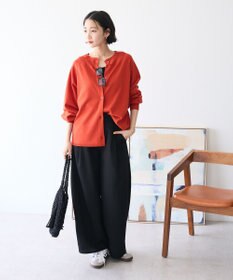 CRAFT STANDARD BOUTIQUE 洗える/UVカット/毛玉軽減 ファンクショナルニットカーディガン