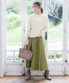 Tiaclasse 【洗える】ケーブル編みドルマンニットトップス