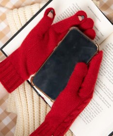 WEGO ケーブル編みグローブ