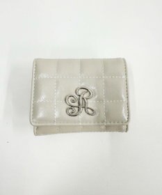 WEGO イニシャルパーツキルティングガマ口ウォレット