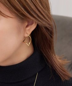 Phoebe 2wayグレースツイストラインイヤリング　ゴールド