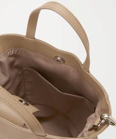 TOPKAPI 【TREASURE TOPKAPI】シュリンクレザー レース 刺しゅう ショルダー付 トートバッグ