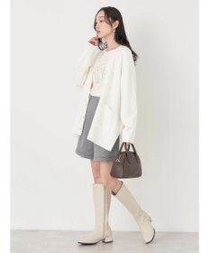 earth music&ecology やわらかタッチＶネックカーディガン