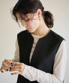 #Newans 【洗濯機可】キーネックジャンパースカート