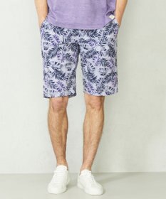 JOSEPH ABBOUD MOUNTAIN 【SPACE／UNISEX】リーフプリント イージーショートパンツ