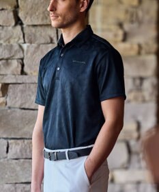 ZERO HALLIBURTON エレガントカモ柄ジャガードポロシャツ ZHG-M5S8a 82956