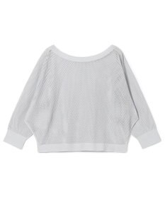 Chacott 【ノーソーイングニット】7分袖メッシュニットTシャツ