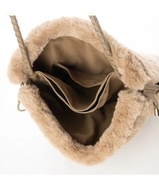 UNBILLION cachecache 切り替えエコファー三つ口巾着トート