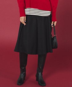 組曲 L 【WEB一部店舗限定】ウールジョーゼット キュロットパンツ