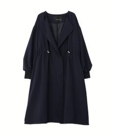 YECCA VECCA ノーカラーラペルロングコート