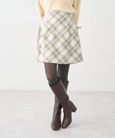 earth music&ecology サイドレースアップミニスカート