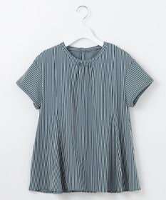 J.PRESS LADIES 【WEB限定・洗える】ストライプジャージー フレア カットソー