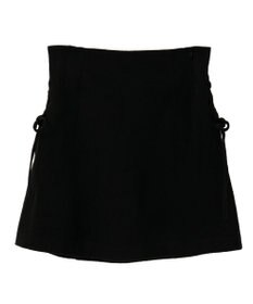 earth music&ecology サイドレースアップミニスカート