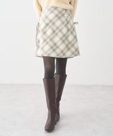 earth music&ecology サイドレースアップミニスカート