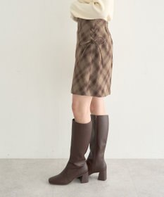 earth music&ecology サイドレースアップミニスカート