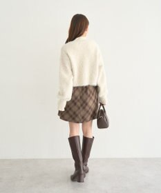 earth music&ecology サイドレースアップミニスカート