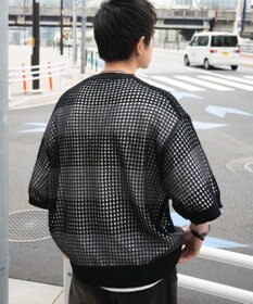 WEGO 【３点SET】アンサンブルメッシュニットプルオーバー（SS）