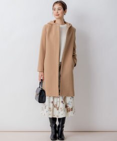 組曲 【8色展開・前後着用可】ウールカシミヤミックス パフスリーブ ニット