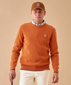 23区GOLF 【MEN】【ウォッシャブル】ストレッチ カラーニット