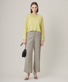 ICB L Vi/Ly/Liツイル ワイドストレートパンツ