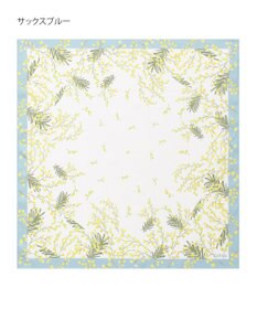 MOONBAT 【シルク100%】FURLA (フルラ) ミモザ シルクプリントスカーフ 65cm×65cm UV対策 手洗い可能