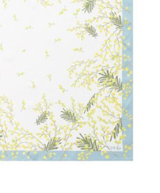 MOONBAT 【シルク100%】FURLA (フルラ) ミモザ シルクプリントスカーフ 65cm×65cm UV対策 手洗い可能