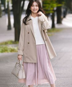 組曲 L 【WEB限定カラーあり】ギャザーライトデシン パンツ