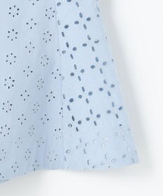 組曲 【WEB限定カラーあり】エンブロイダリーレース ペプラムブラウス