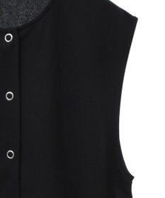 Green Parks カットジョーゼットペプラムベスト