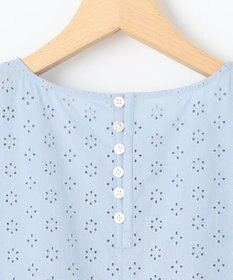 組曲 【WEB限定カラーあり】エンブロイダリーレース ペプラムブラウス