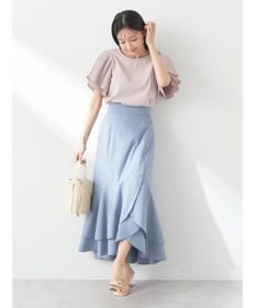 earth music&ecology チューリップヘムティアードスカート