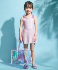 ANY KIDS 花柄チュールワンピース水着