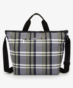 LeSportsac DELUXE EASY CARRY TOTE/ピクセルスクランブルチェック